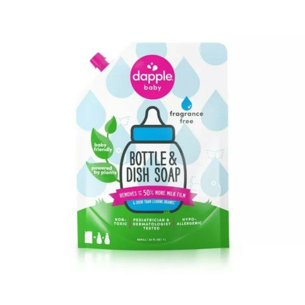 Dapple Bottle And Dish Liquid Soap Refill -